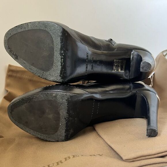 Burberry Brogue Manners 100 Platform Ankle Boots / Booties Size 38 - Picture 7 of 13